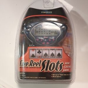 Tiger Electronics Five Reel Slots Mini Casino Game